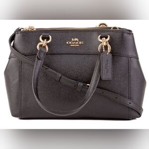 Coach Mini Brook Carryall Black Bag F25395 RETAIL $350